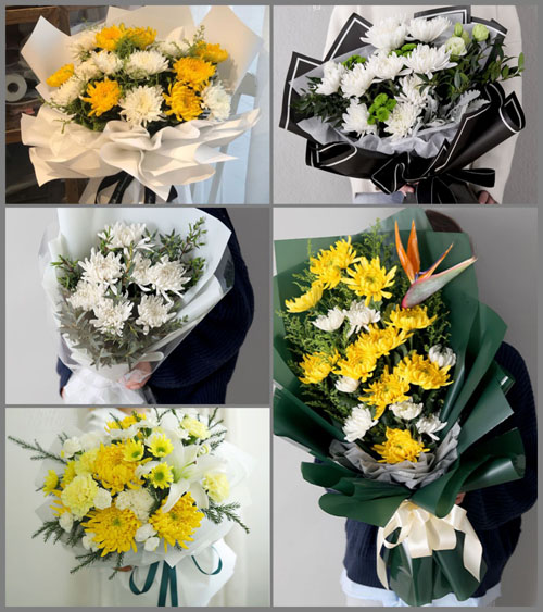 广东梅州市五华县龙村镇南中村白事花束代送